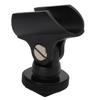 1.95cm Microphone Clip Holder Plastic Mic Clip Stand with Hot Shoe and 1 4 Inch Screw Hole for DSLR Camera