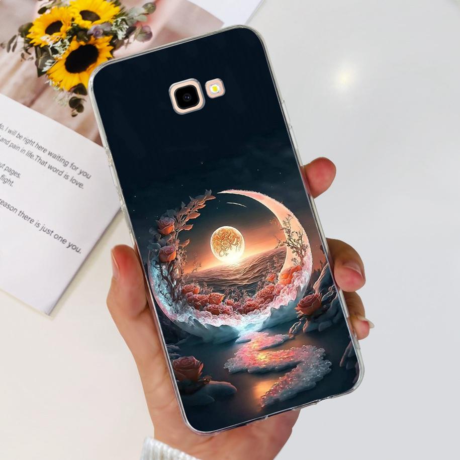 For Samsung Galaxy J4 Plus 2018 Phone Case Fashion Flower Soft Silicone Cover For Samsung J4 J 4 Plus 2018 J4+ J415F J4Plus Capa