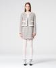 Wovement Lace Trimming Tweed Jacket Check Wbcfjk003Ck