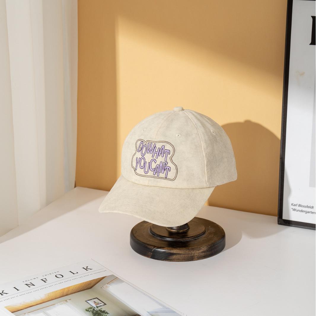 

New letter embroidered breathable baseball cap sun hat versatile face cap 56-60Cm adjustable