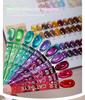 30 Shades Suspended Mirror Cat Eye Gel Polish Set with Glitter Glass Bead Effect