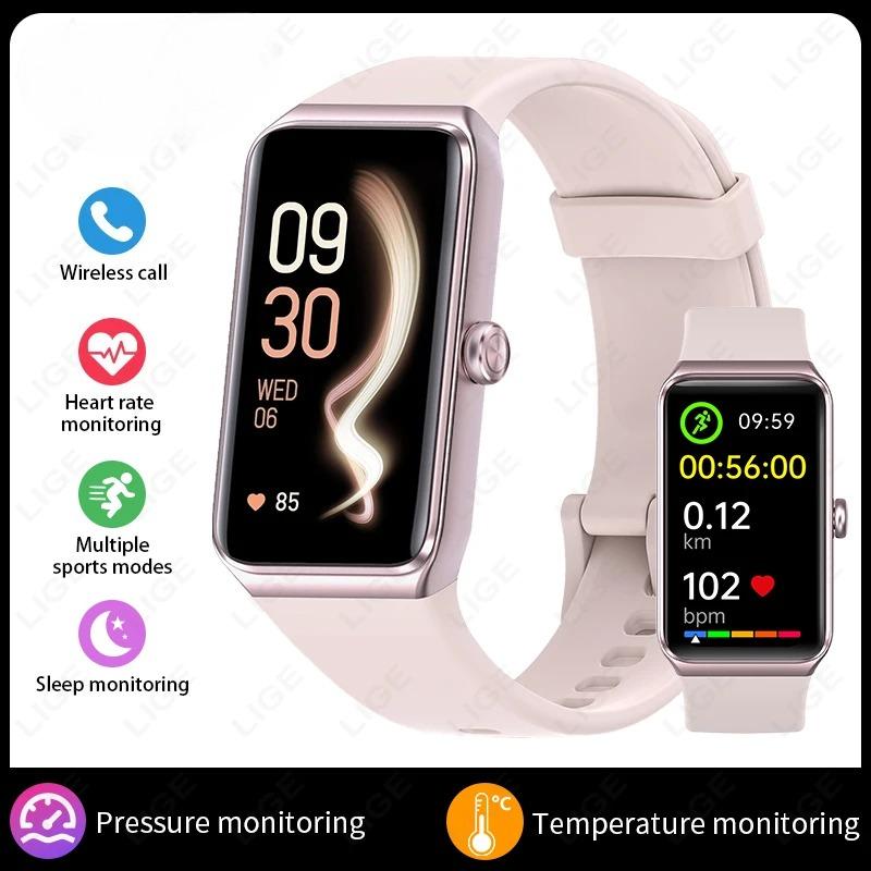 New Smart Watch Women Men Call Reminder 1.47 HD Screen Smartwatch For Android IOS Fitness Tracker Waterproof Watches розовый