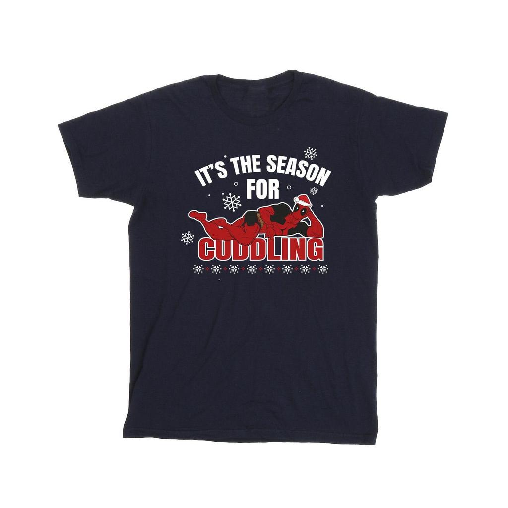Deadpool Mens Time For Cuddling Cotton T-Shirt