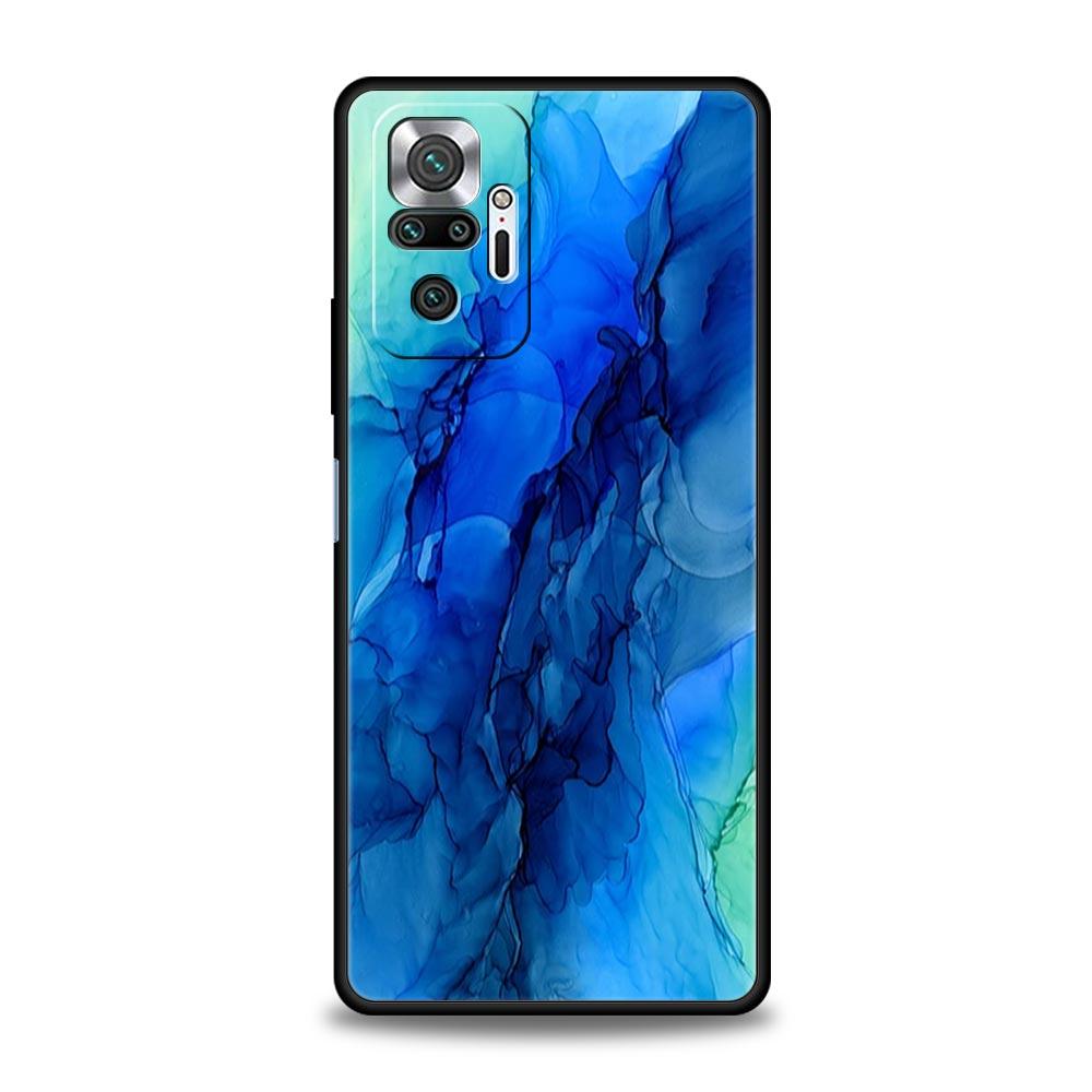 

Мраморный чехол для телефона с кистью для рисования чернилами для Xiaomi Redmi Note 13 12 5G 11 10 Pro Plus 4G 9S 9 8 7 9T 13C 10C 9C 9A силиконовый чехол Redmi Note 12Pro 4G