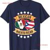 Half Mexican Puerto Rican Rico Flag Mexico T Shirt Vintage Washed Designer Clothes Breathable Comfortable Graphic Versatile
