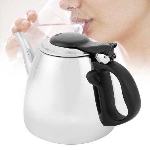 

J-ouuo Stainless Steel Flat-Bottom Kettle Boiling Pot for Induction Cooktops