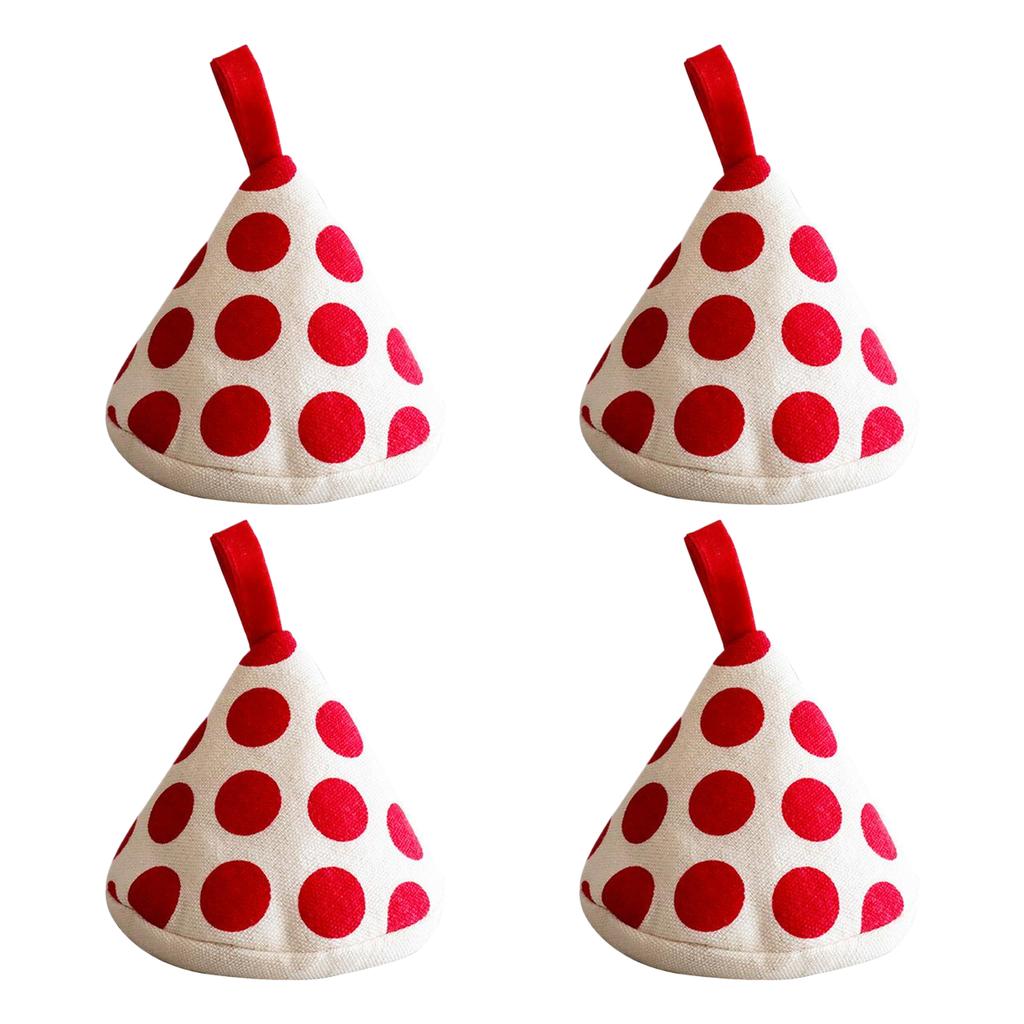 Japanese style minimalist microwave oven, kitchen lid cap, clay pot handle, thickened insulated ear tips 4 pieces