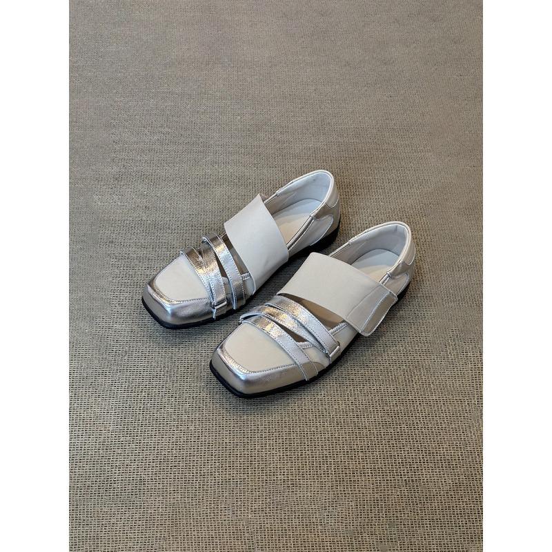 Leisure Single Shoes with Square Toe, Anti-slip Soft Sole, Women's Low-cut Single Shoes