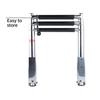 Quick Installation Telescopic Ladder Offering Stainless Steel Construction And Anti Slip Features For Marine Boarding And Swimming Use