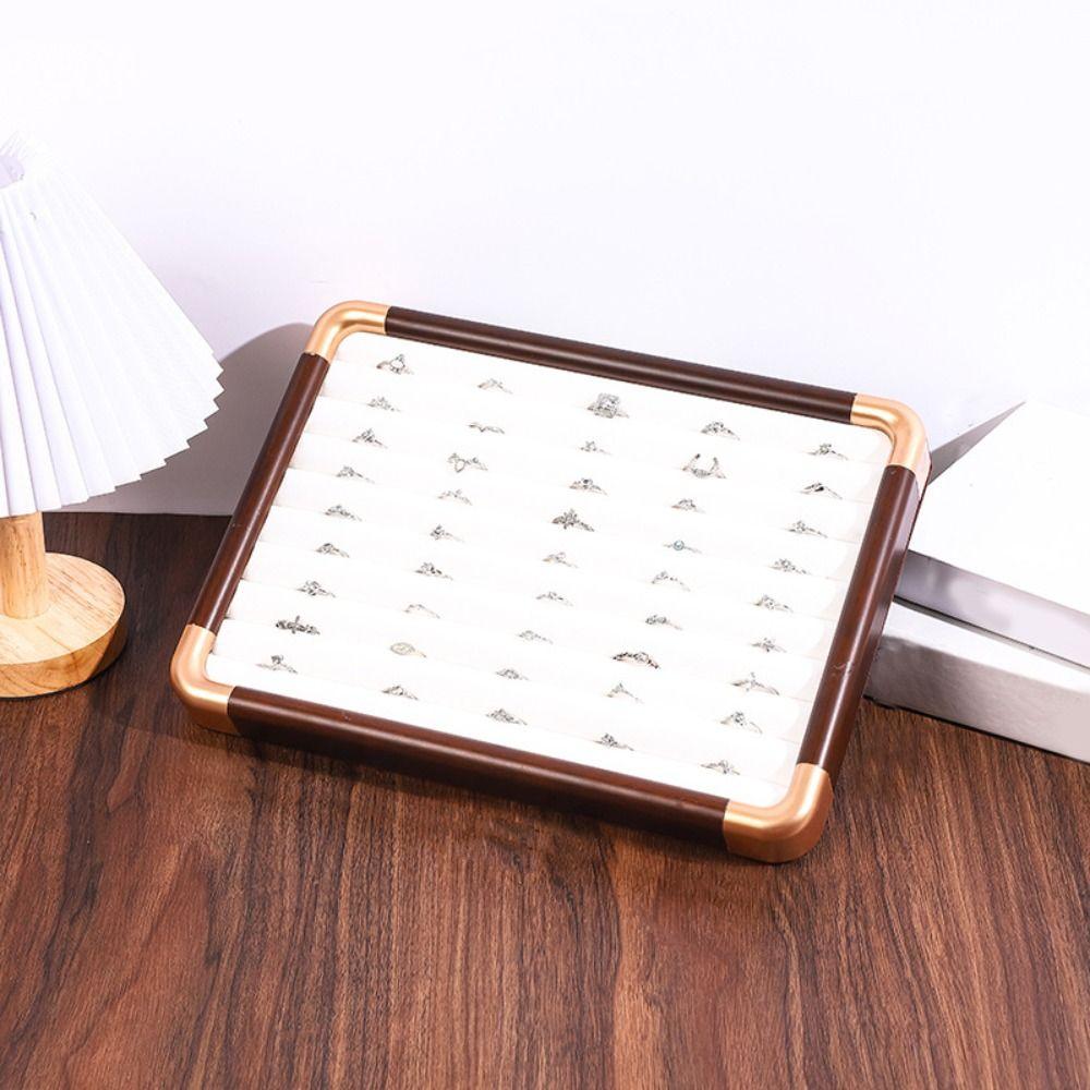 Velvet Wooden Jewelry Tray Necklaces Bracelets Jewelry Display Tray  Jewelry Storage