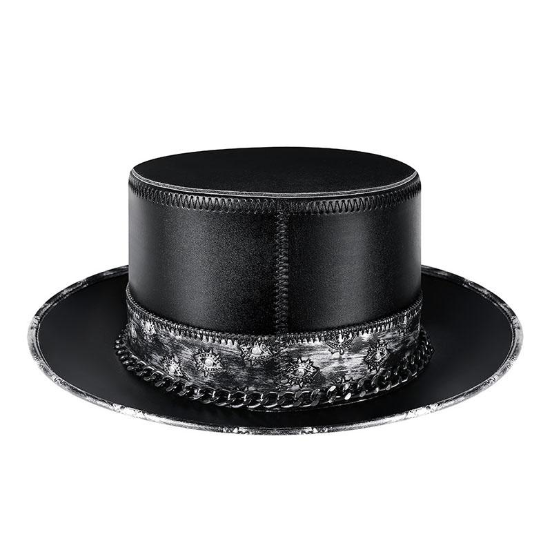 Neuer Trendiger Pestdoktorhut Leder Steampunk Zylinder für Halloween Kostüm Erwachsene Requisiten Cosplay Zubehör Nachtclub Party Geschenk