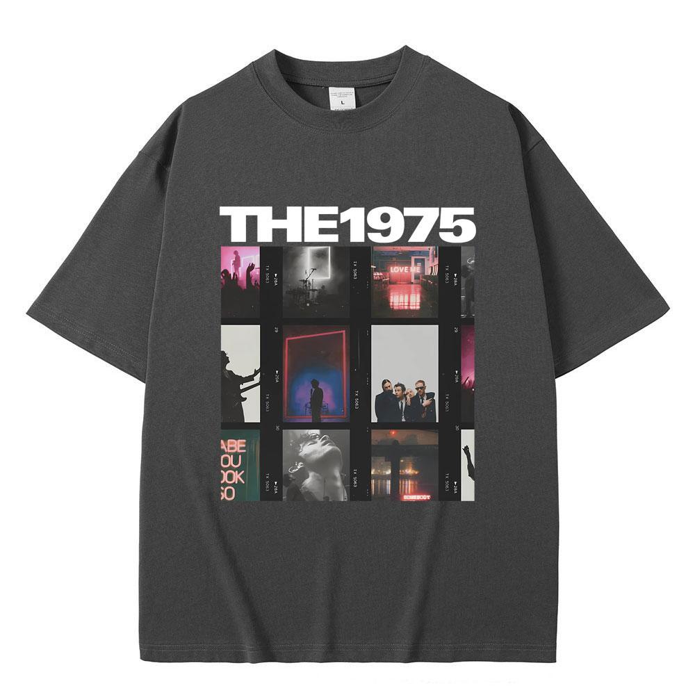 Britská indie alternativní rocková kapela The 1975 Grafické tričko Pánské Vintage Gotická trička Pánské Dámské Ležérní Oversized Tričko Topy