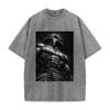 Mahoraga Jujutsu Kaisen Kleidung Herren Kurzarm Manga T-Shirts Vintage Gewaschenes T-Shirt Lässiges Baumwoll-T-Shirt Harajuku Unisex T-Shirt