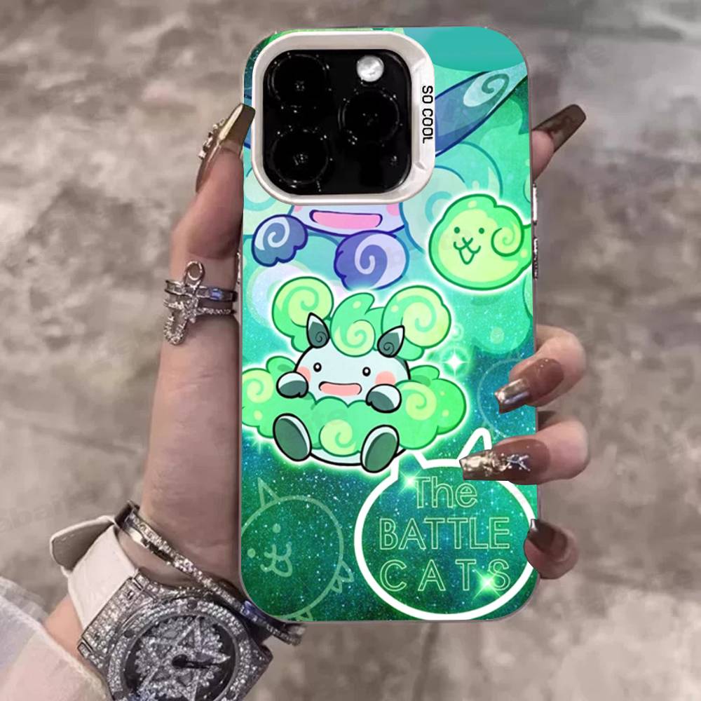

B-Battle Cats Anime Game Phone Case For IPhone 16 15 14 13 12 11 17 Pro MAX Plus Pro Matte Shockproof Cover iPhone 11