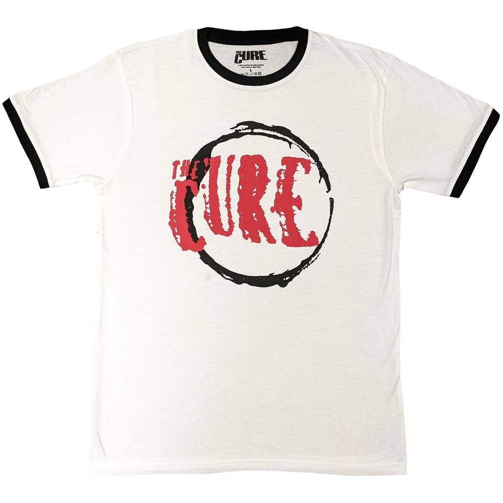 The Cure Circle Logo T-Shirt Weiß Neu