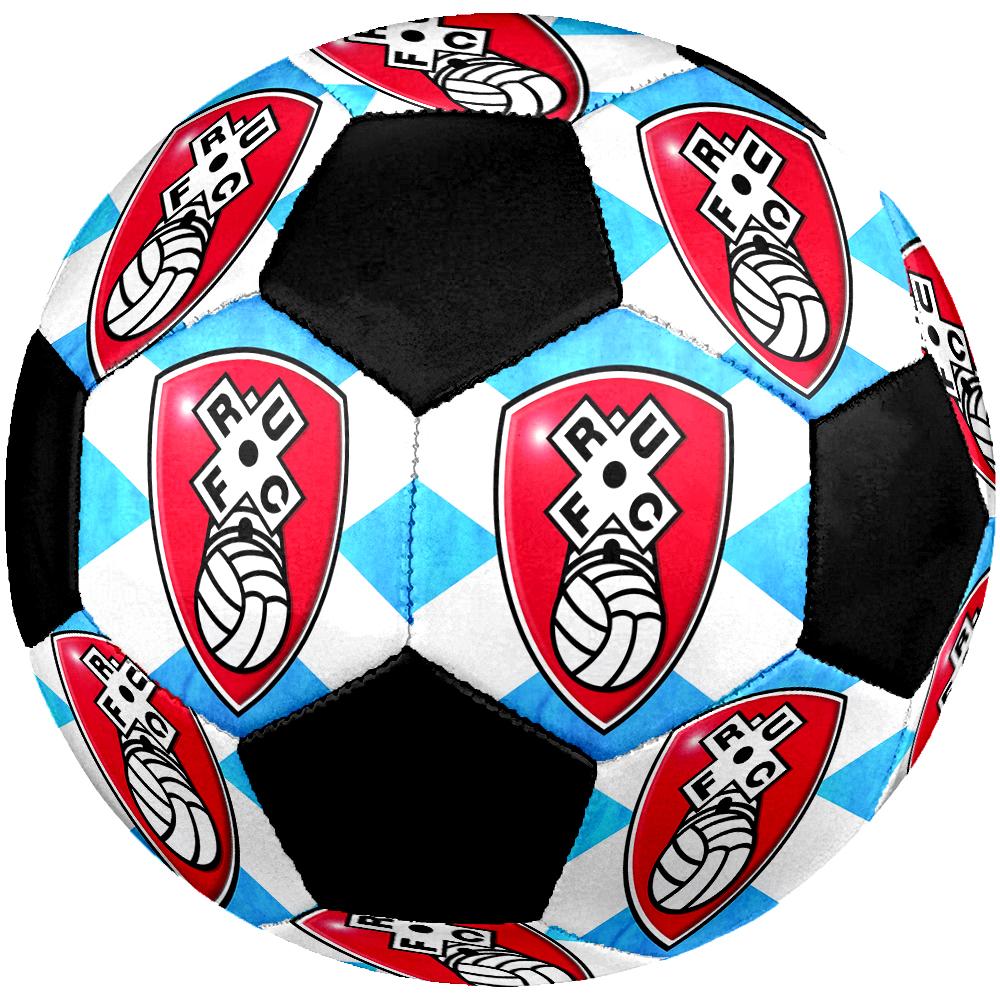 SIZE 5 Rotherham United F.C. Soccer Ball Colorful All Ages Machine Stitched PVC Competition Ready Durable High-Bounce