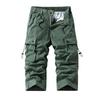 Men's Casual Color Outdoors Pocket Beach Work Trouser Cargo Shorts Pant
