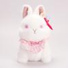 Plush Snowball Bunny Handheld Stress Relief Toy With Glasses For Kids And Adults