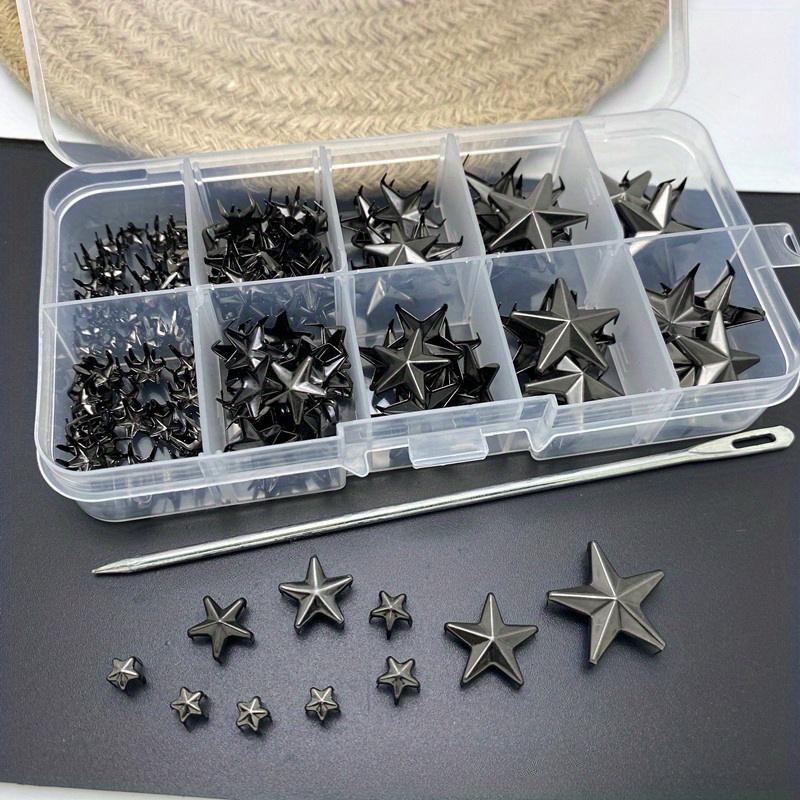 1 Box Fashion Five-pointed Star Claw Nails Box Clothing Shoes Bag Leather Accessories Clothing  Color Claw Nails