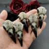 2ks 28*60mm 3D Lebka vrány Pánský přívěsek na náhrdelník Lebka Straka Gotický Halloween Dárek Lebka ptáka Ručně vyráběné šperky Doplňky