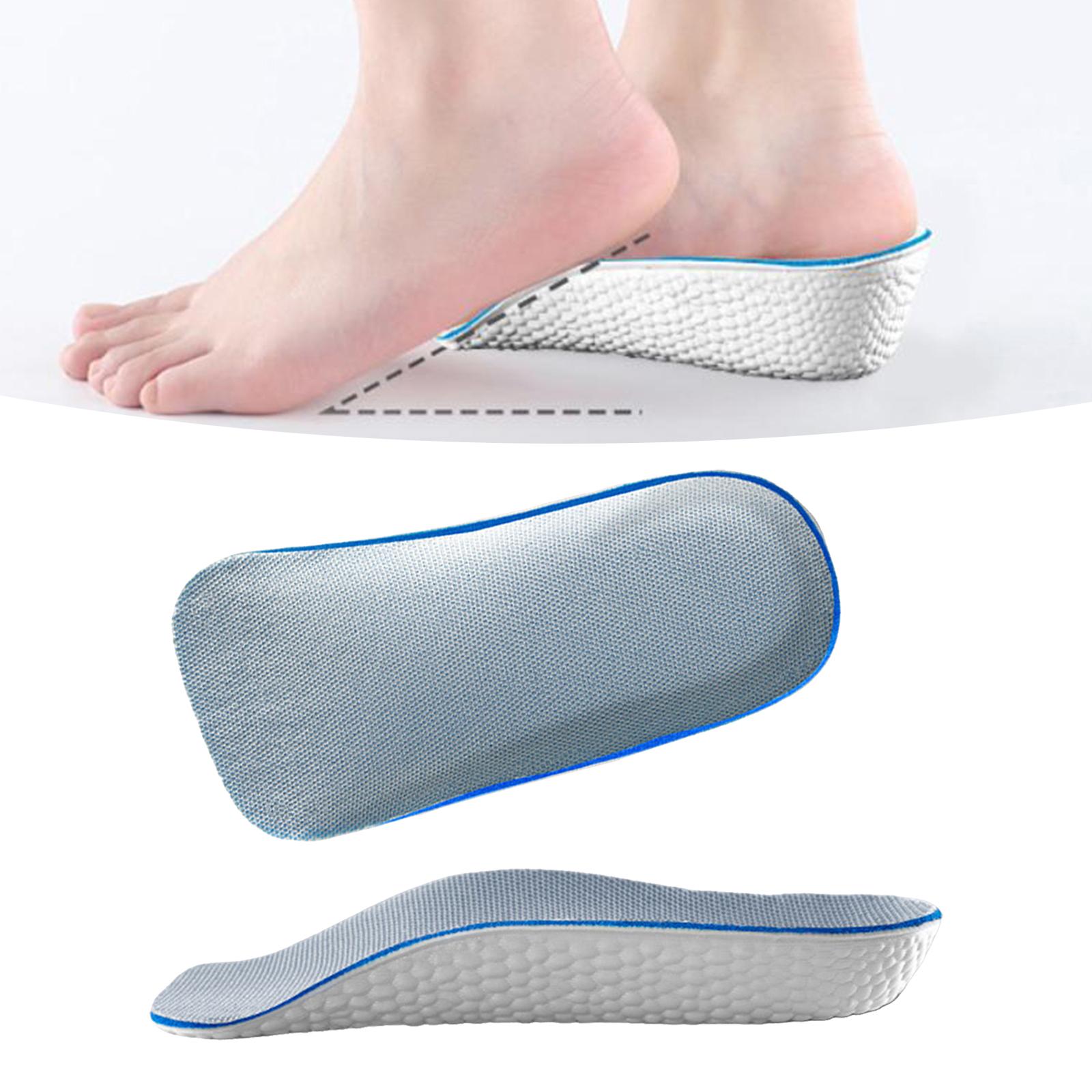 

2 Pieces Women Men Height Increase Insoles Arch Support Cushion Shock Absorption