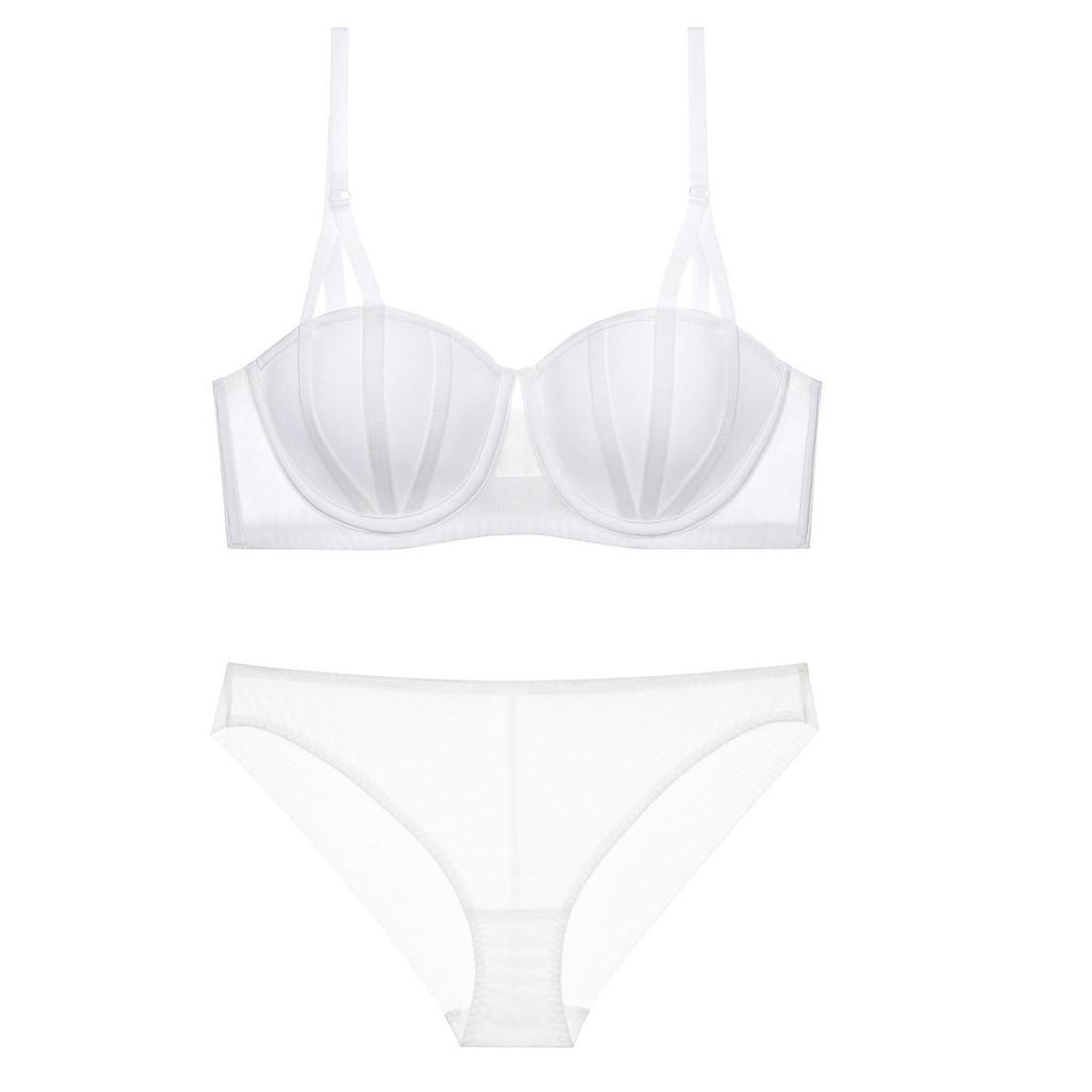 Sexy Lace Contrasting Underwear Women Gather Bra Upper Support Anti-sagging Large Size Bra Women