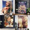 Sängerin Sabrina Carpenter Buntes Wandteppich Wandbehang Wandbehang Böhmische Wandteppiche Mandala Wandbehang Tücher