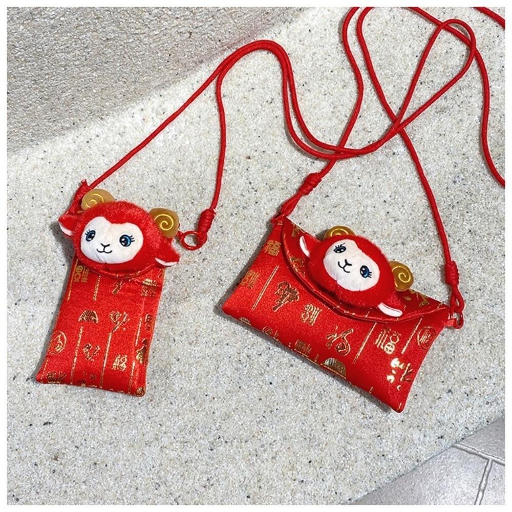 Thickened Lucky Red Pocket Cartoon New Year Red Envelope Money Packing Bag  Chinese New Year Gift