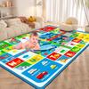 44" X 59" Baby Play Mats for Floor, Baby Crawling Mat, Kids Play Rug, Foldable Non Slip Tummy Time Mat Soft Plush Surface Baby Playmat for Toddlers &