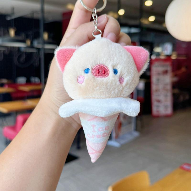 Wow! Niedlicher Panda Plüsch Eis Schlüsselanhänger & Kätzchen Taschenanhänger