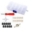 33Pcs Multi Function Tire Valve Repair Tool Kit Rust-proof Valve Removal Puller Tool  Motorcycles