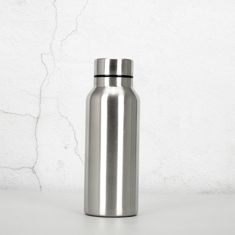 Creative Design Large Capacity Stainless Steel Outdoor Sports Kettle Portable Mountaineering Bottle Single Layer Water Cup