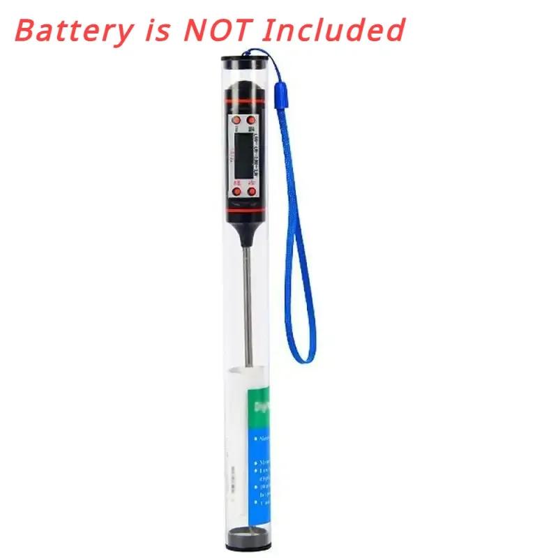 

Цифровой термометр Кухонный термометр для мяса, воды, молока, приготовления пищи, зонд для барбекю, электронный термометр для духовки, кухонные принадлежности black