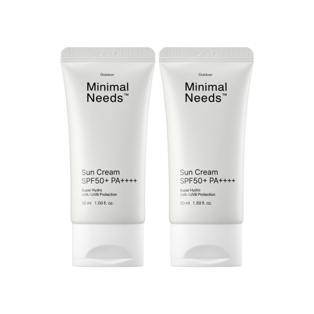 Minimalneeds Sun Cream Spf50+ Pa++++ 50ml X 2ea NONE