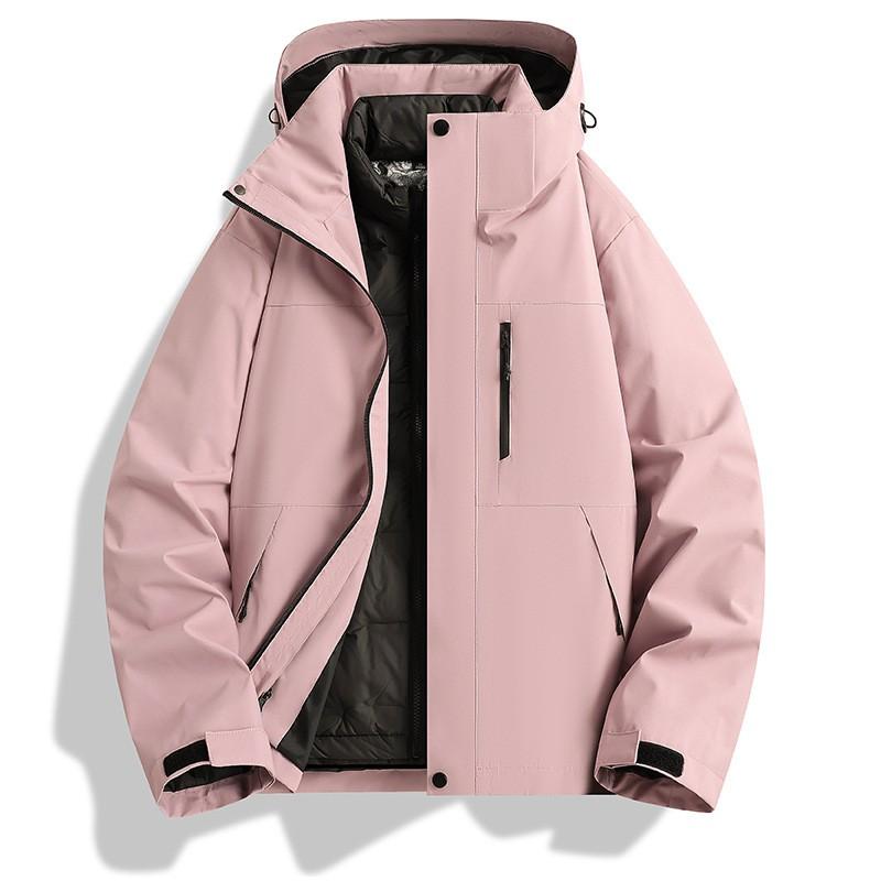 3-in-1 Winter Hiking Jacket With Removable Down Liner Graphene Insulation Waterproof Windproof Outdoor Sport Coat