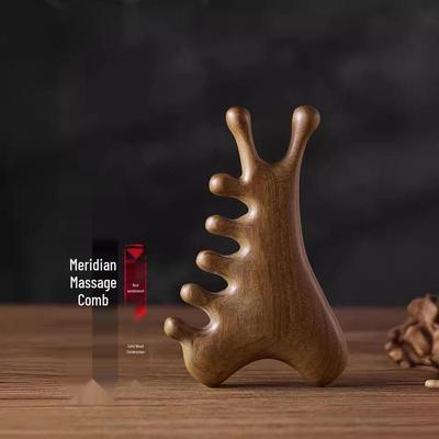 Sandalwood Wide-Tooth Scalp, Head, and Face Therapy Comb