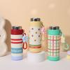 Portable Stainless Steel Thermos Mug Elegant Water Cup Dust Proof Thermos Cup  Student