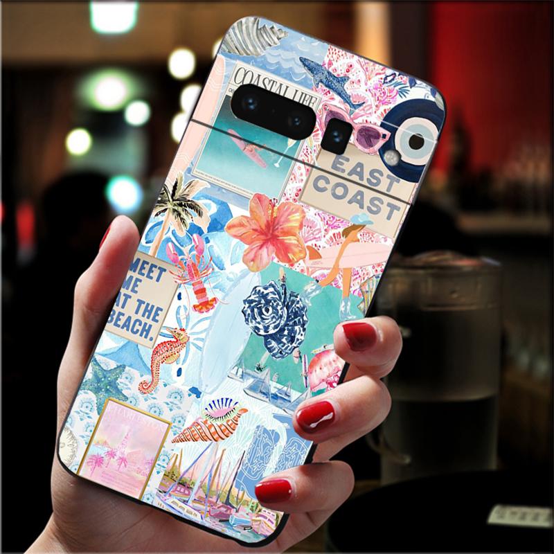 

Phone Case For Google Pixel 10 9 Pro XL 9A 8 7 6 Pro Pixel 8A 7A 6A Pixel 8 7 6 5 Summer Sceneary Ocean Animal Google Pixel 6A