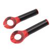 1 Paire d'Embouts de Guidon avec Couvercles Embouts de Poignée en Fibre de Carbone pour Guidon de Diamètre 22,2 mm Vélo de Montagne Rouge