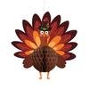 Thanksgiving Turkey Honeycomb Ornament Hanging Paper Turkey Honeycomb Decoration for Thanksgiving Party Favors Dining Table Decor