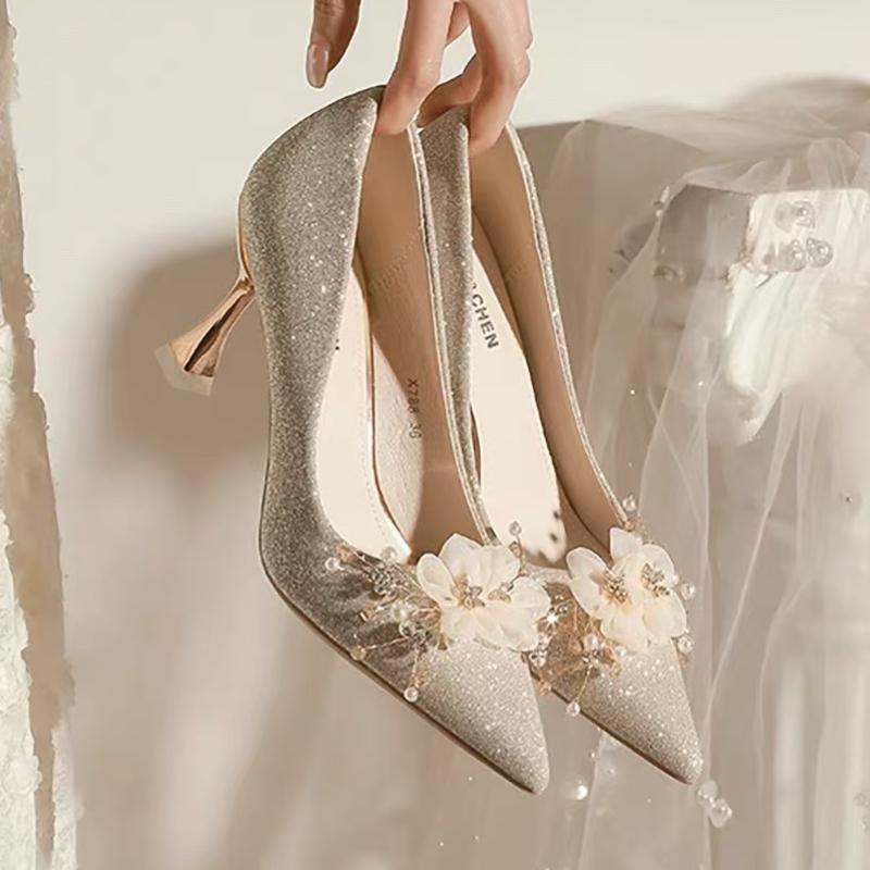 Fashion Designer Fashion Comfortable High Heel Shoes Women 2024 New Elegant Pointed Toe Shallow Mouth Slim Heel Shoes Shoes for Women