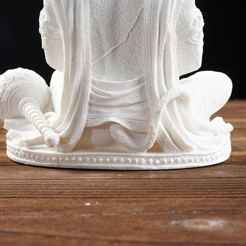 62KD Resins Hanuman Statue Figurine Hindu God of Strength Meditating Sculpture Home Tabletop Decors Buddhas Statue Ornament