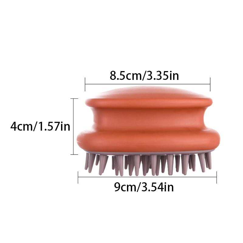 Silikonový kartáč na šampon, masážní kartáč na hlavu a pokožku hlavy, silikonový kartáč na tělo, hřeben na mytí vlasů, kartáč na sprchu, masážní kartáč, kartáč na vlasy