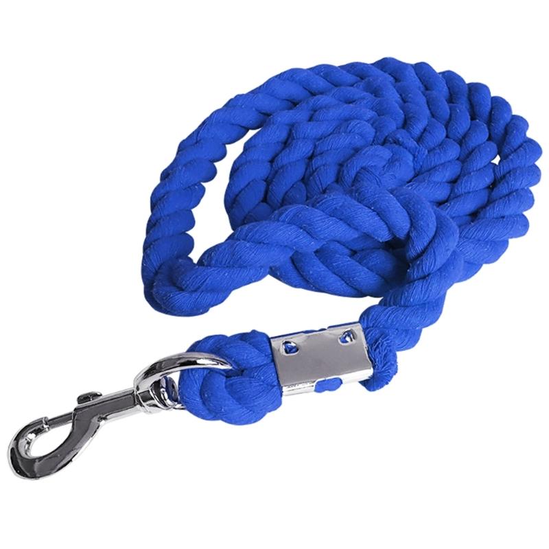 Braided Cotton Horse Leading Rope with Swivel Buckles Heavy Duty Leading Rope Thick Horse Leading Rope Cotton Enduring