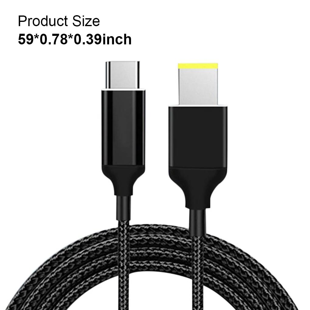 USB-C Laptop Charging Cable Type-C Notebook Charger Cord Work Desktop Replacement for ThinkPad X1 Carbon/X1 Yoga