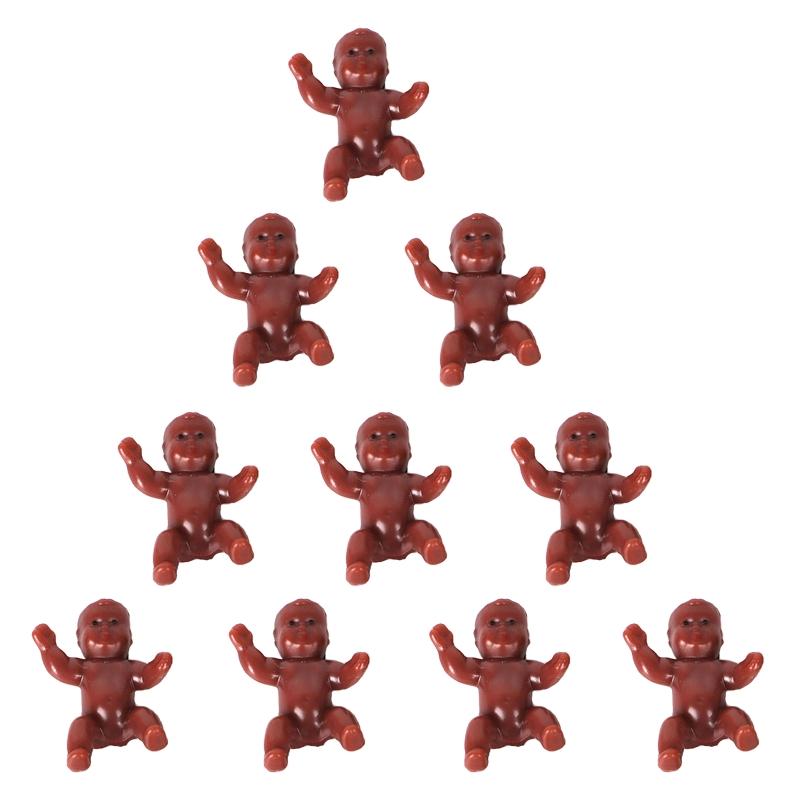 10PCS/Set Miniature Baby for Doll Figurines Micro Landscape Model for Pretend Role for Play Interactive Baby Shower Deco