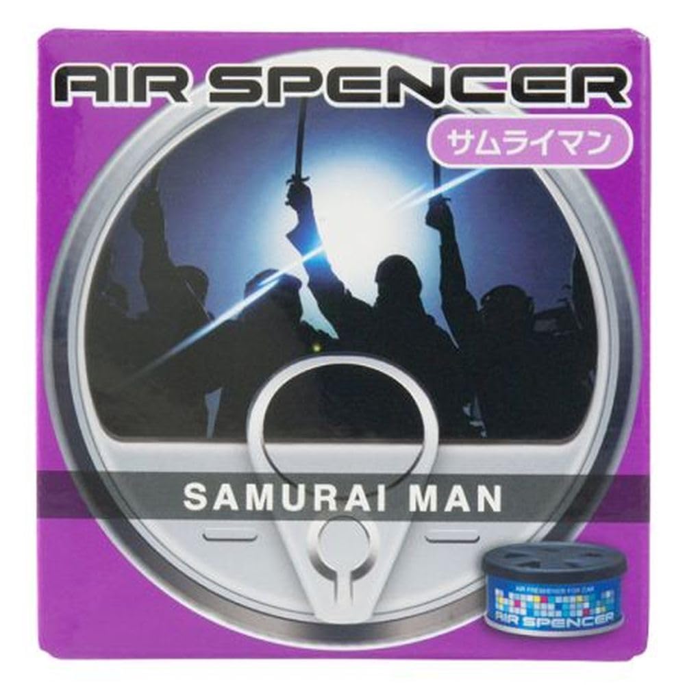 

Air Spencer Eikosha Автомобильный освежитель воздуха Air Spencer Samurai Man 40 г A37 Картридж, на подставке, сменный, чёрный
