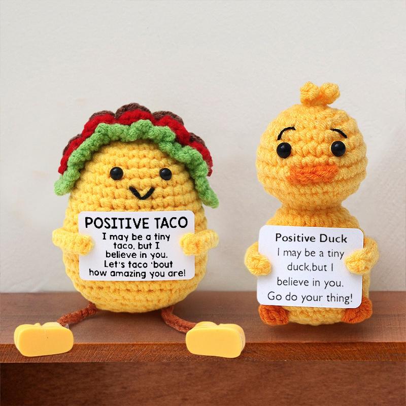 Cute Crochet Animals Ornament Frog Sea Turtle Duck Fox Ornament Desk Accessories Hand-knitted Figurine Finished Crochet Doll
