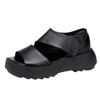 Summer platform heightening sandals new open-toed casual muffin shoes retro sen roman sandals