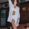 European & American Cotton Cardigan: Beachy Bikini Cover-Up & Swimsuit Shirt